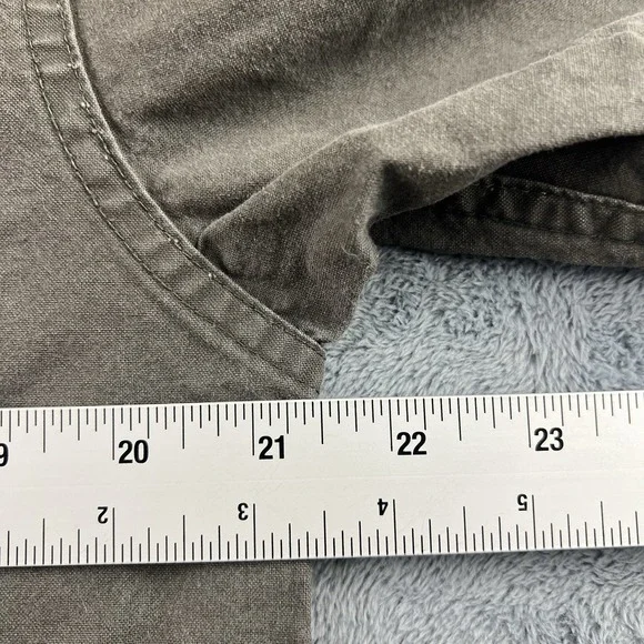 Cabelas Canvas Shooting Shirt Youth XL Hunting Shoulder Pad Green Field Safari - Picture 11 of 13